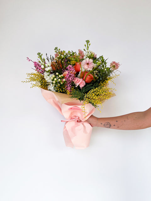 Wrapped Flower Bouquets