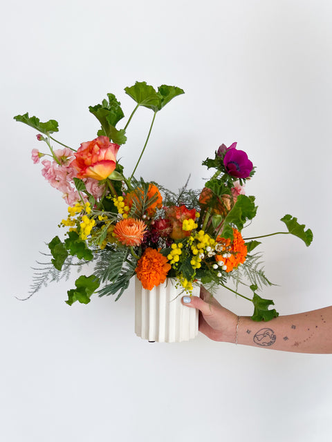 small flower arrangement