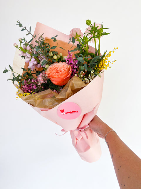 Smalls Wrapped Bouquet - 3 color options