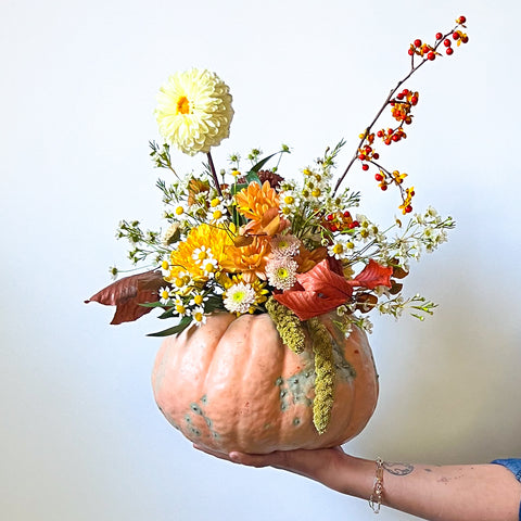 Fall flower arrangement